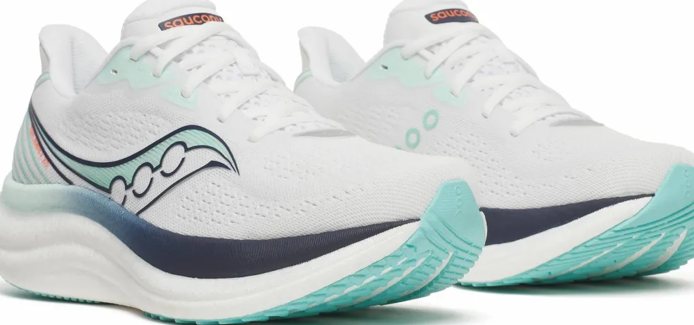 Saucony Women's Triumph 23 White/Navy Clearance