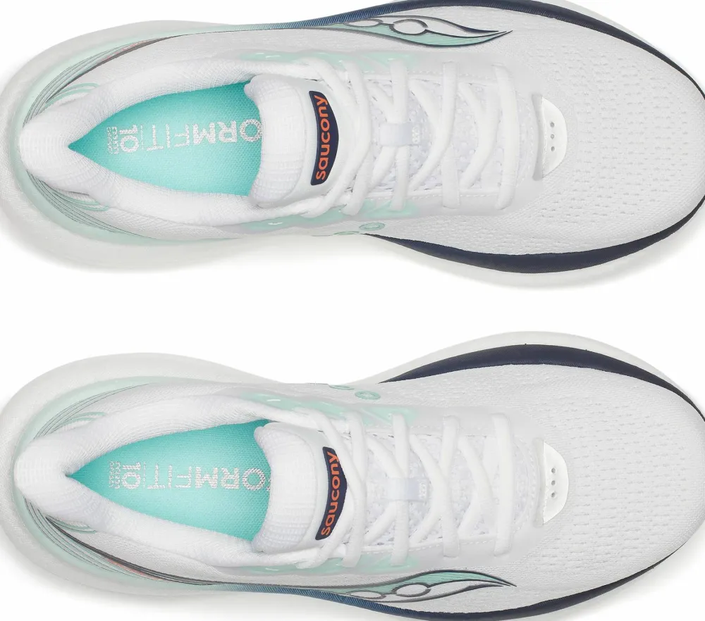 Saucony Women's Triumph 23 White/Navy Clearance