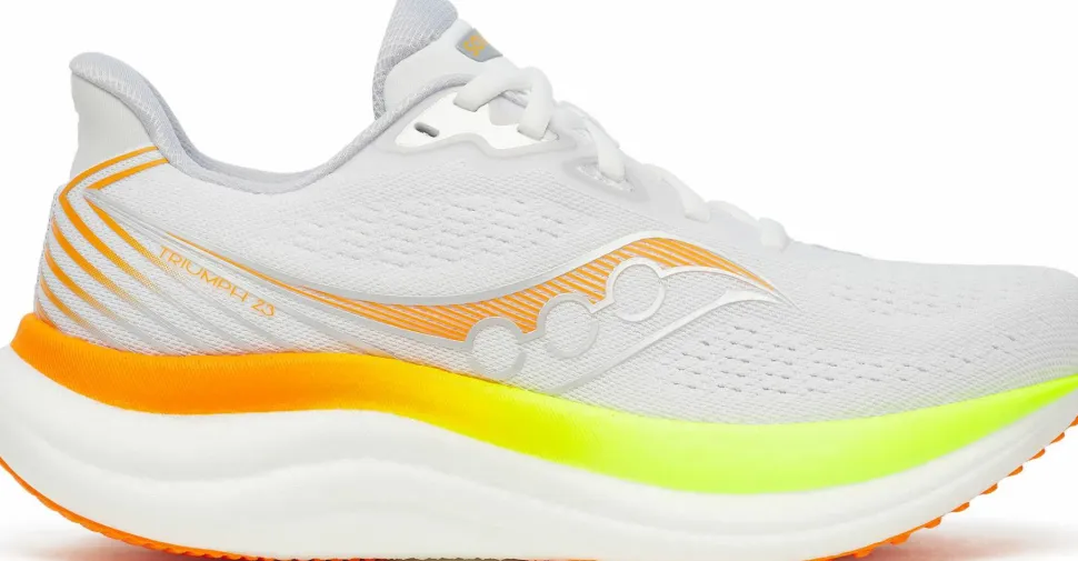 Saucony Women's Triumph 23 White/citron