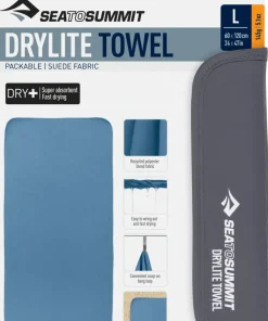 Sea To Summit Drylite Towel L Moonlight Blue New