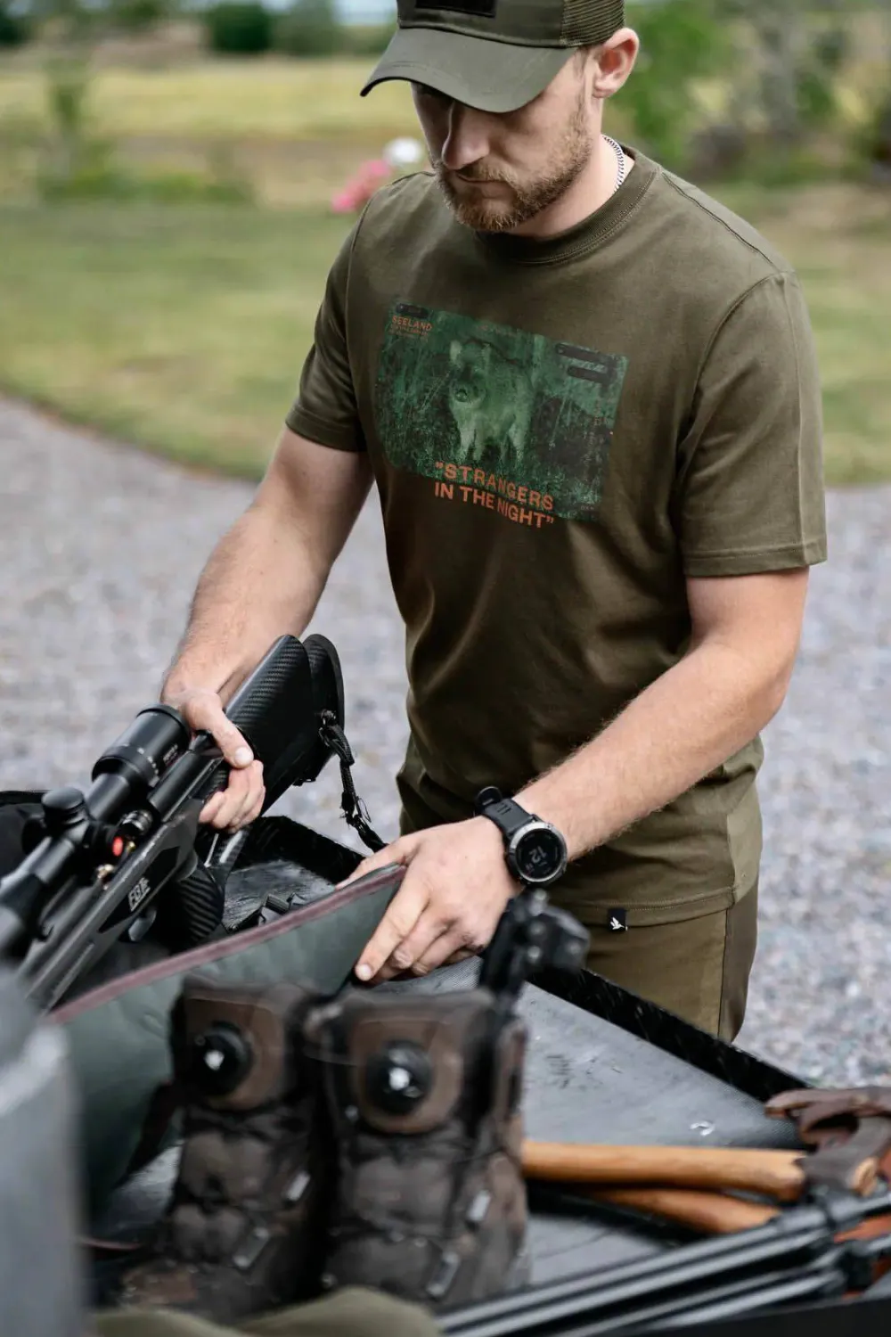Seeland Men's Nightvision T-Shirt Pine Green