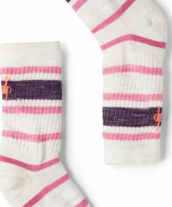 Clearance Kids' Hike Light Cushion Striped Crew Socks Barn Barnstrumpor