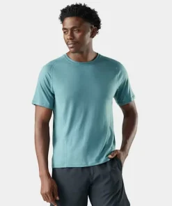 Smartwool Men's Merino Sport Ultralite Short Sleeve Dusty Teal Hot