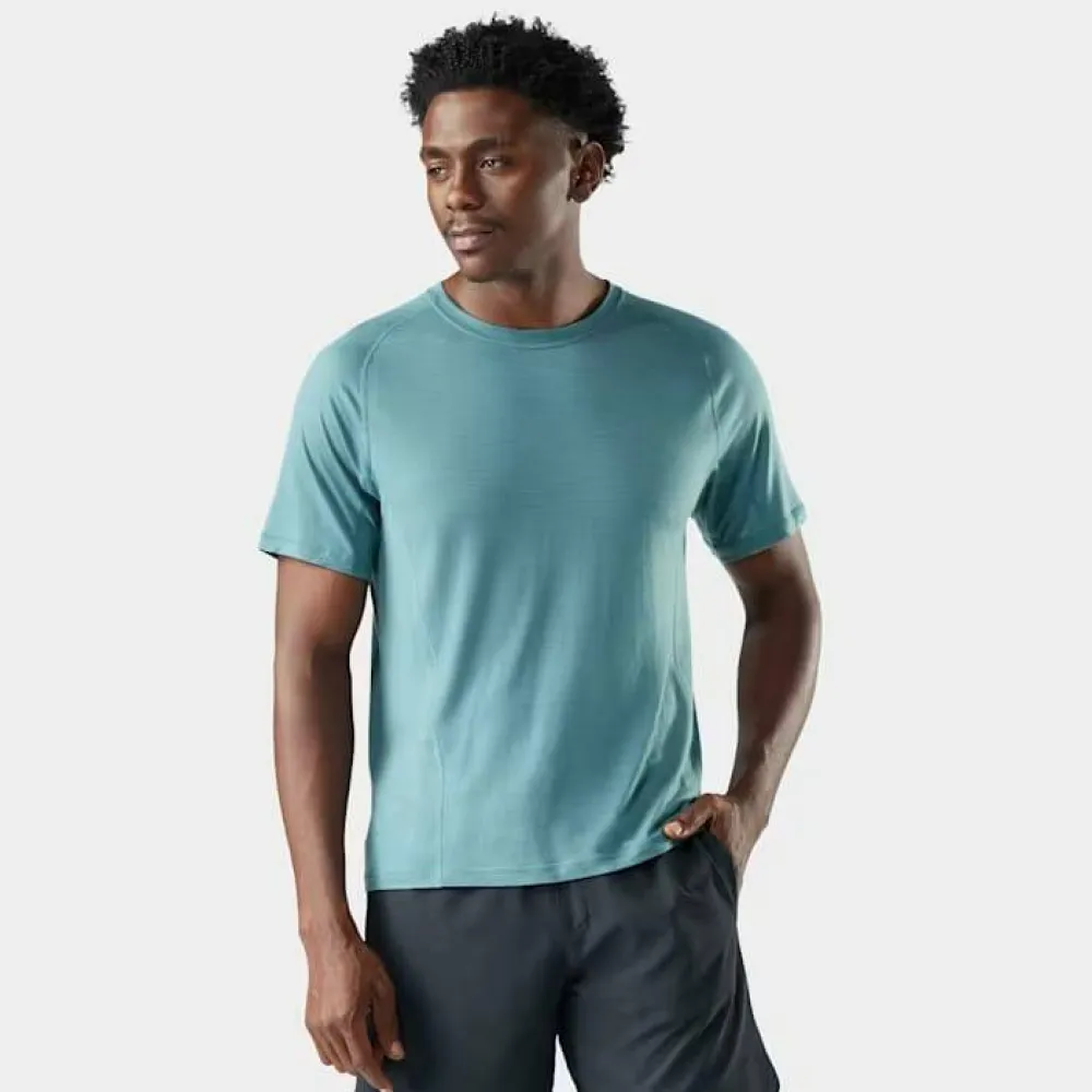 Smartwool Men's Merino Sport Ultralite Short Sleeve Dusty Teal Hot