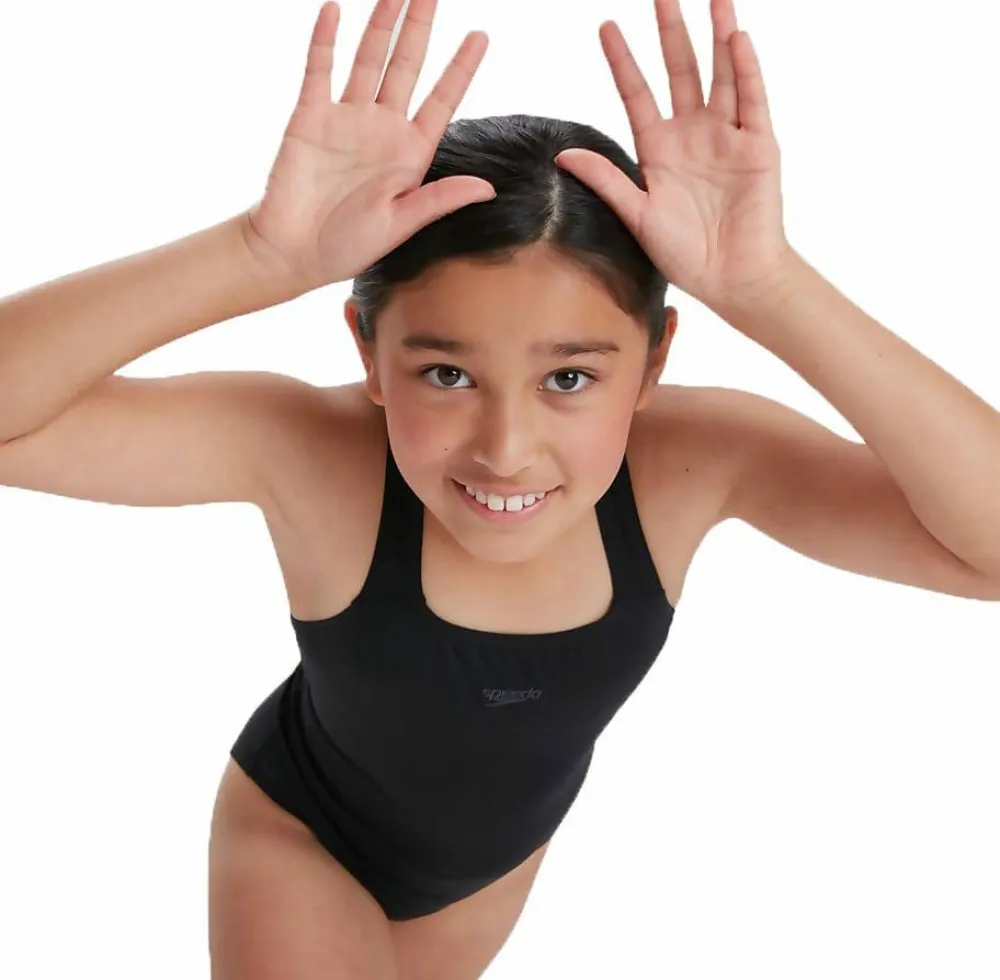 Speedo Girls' Eco Endurance+ Medalist Black Sale