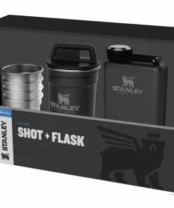 Stanley Adventure Shot + Flask Gift Set Matte Black