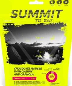 Summit to Eat Chocolate Mousse With Cherry And Granola Nocolour