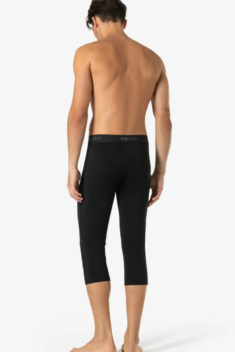 super.natural Men's Arctic230 Tight 3/4 Jet Black