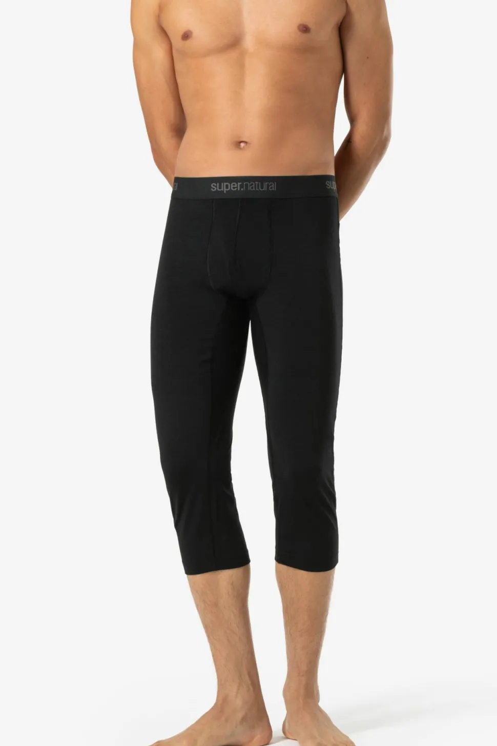 super.natural Men's Arctic230 Tight 3/4 Jet Black