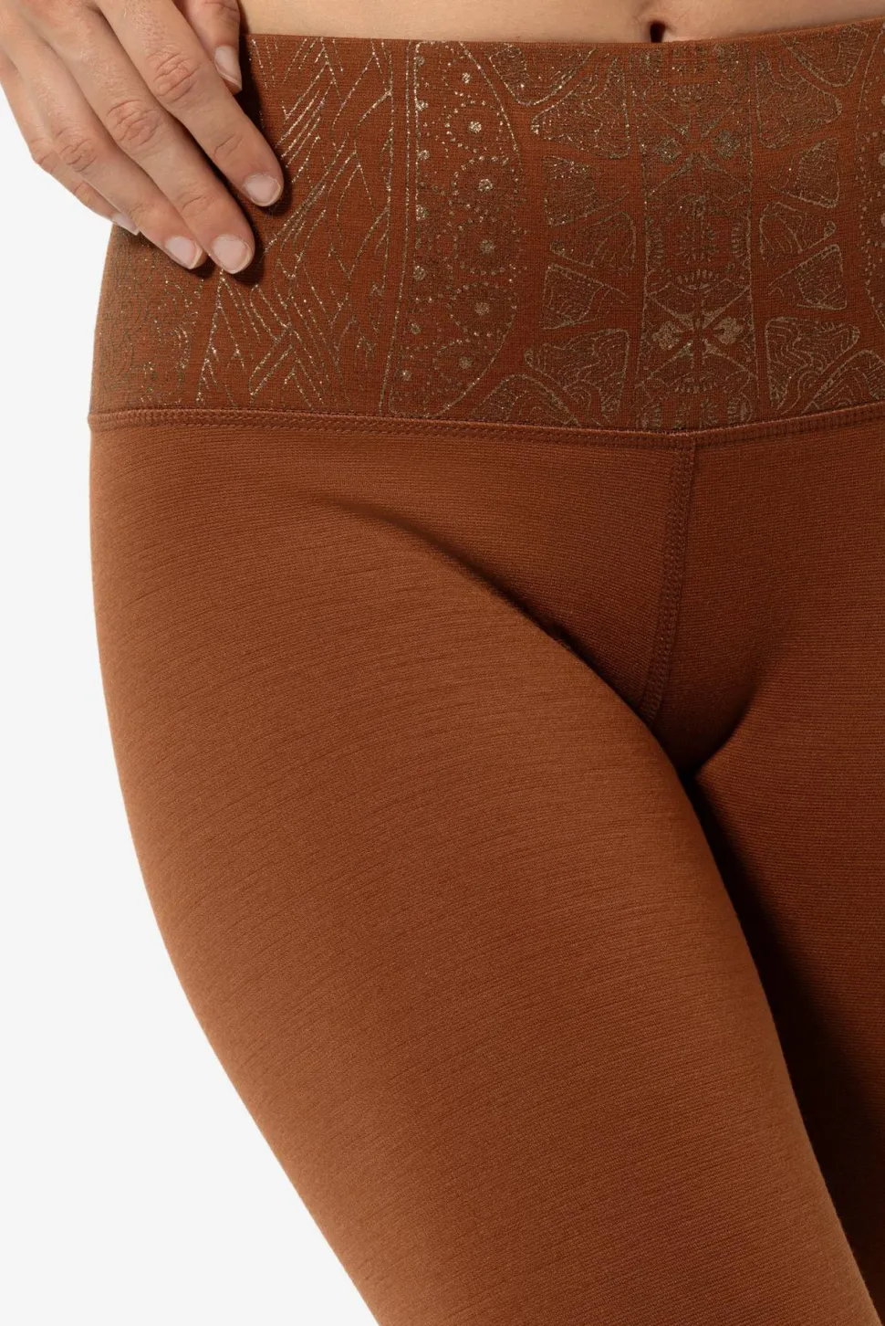 super.natural Women's Arabesque Tights Horn Brown/copper