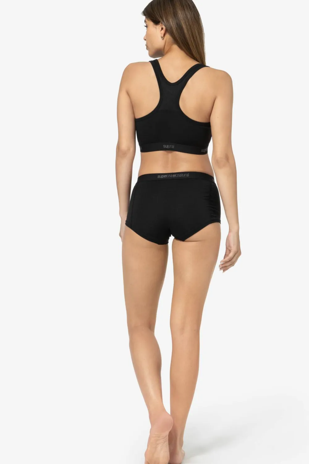 super.natural Women's Tundra220 Semplice Bra Jet Black Sale