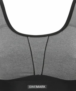 Swegmark Movement Sports Bra Grey Melange/Black Clearance