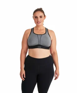 Swegmark Movement Sports Bra Grey Melange/Black Clearance