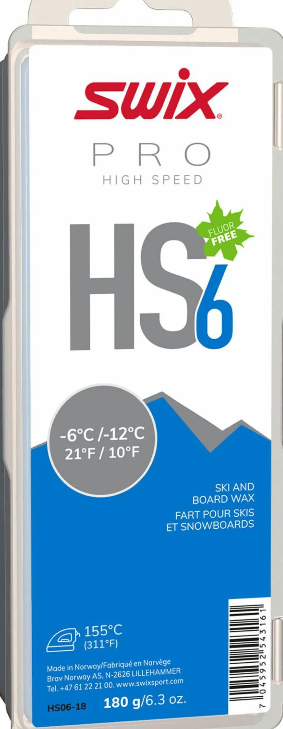 Swix HS6 Blue, -6°C/-12°C, 180g Nocolour