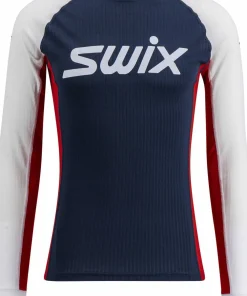 Swix Men's RaceX Classic Long Sleeve Dark Navy/Bright White New