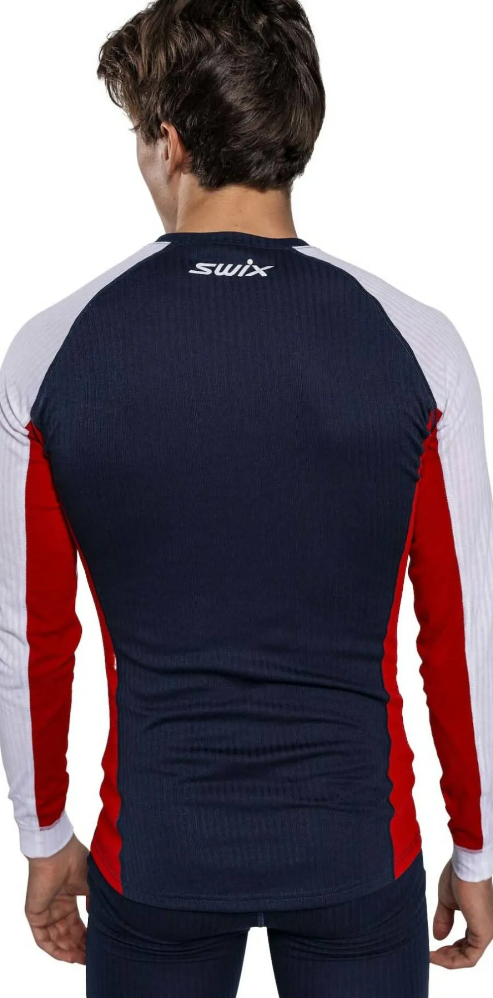 Swix Men's RaceX Classic Long Sleeve Dark Navy/Bright White New