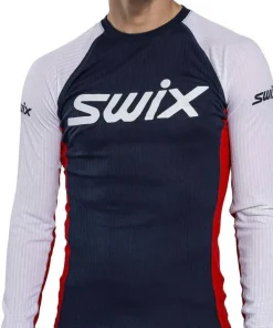 Swix Men's RaceX Classic Long Sleeve Dark Navy/Bright White New
