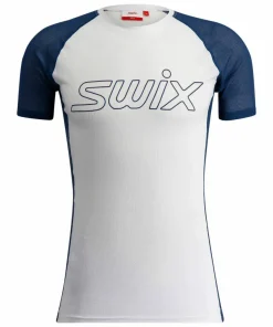 Swix Men's RaceX Light Short Sleeve Bright White/Lake Blue Outlet