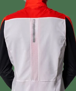 Swix Men's Roadline Wind Vest Bright White/Fiery Red Sale