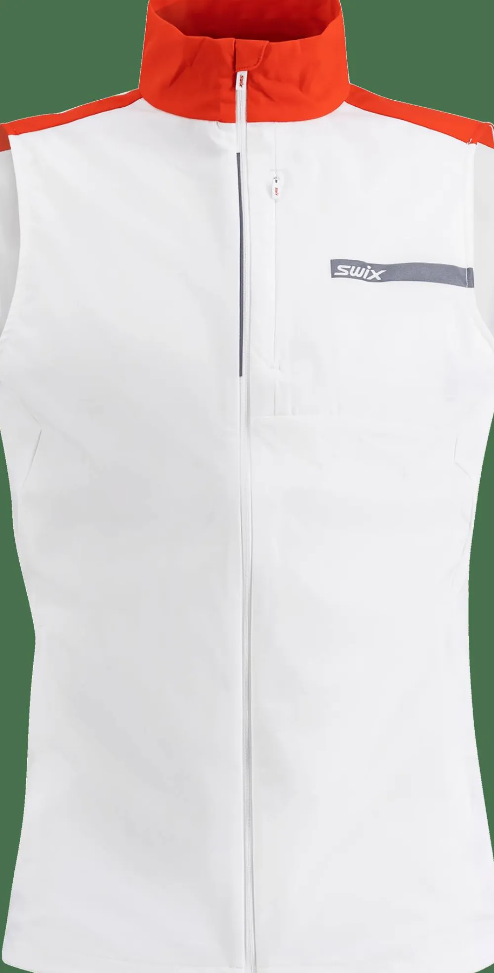Swix Men's Roadline Wind Vest Bright White/Fiery Red Sale