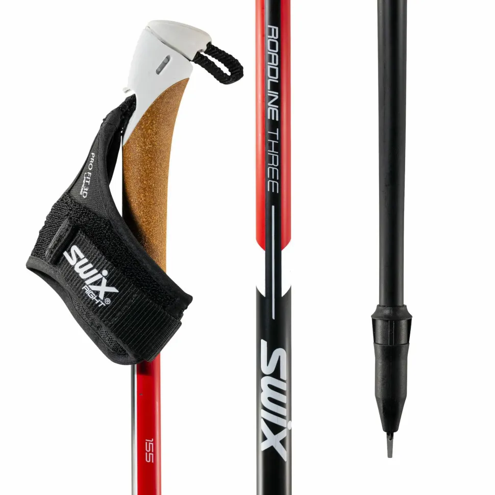 Swix Roadline 3 Pole Red/Black