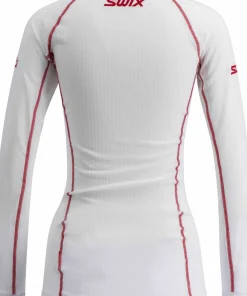 Clearance Women's RaceX Classic Long Sleeve Bright White/ Red Skidåkning