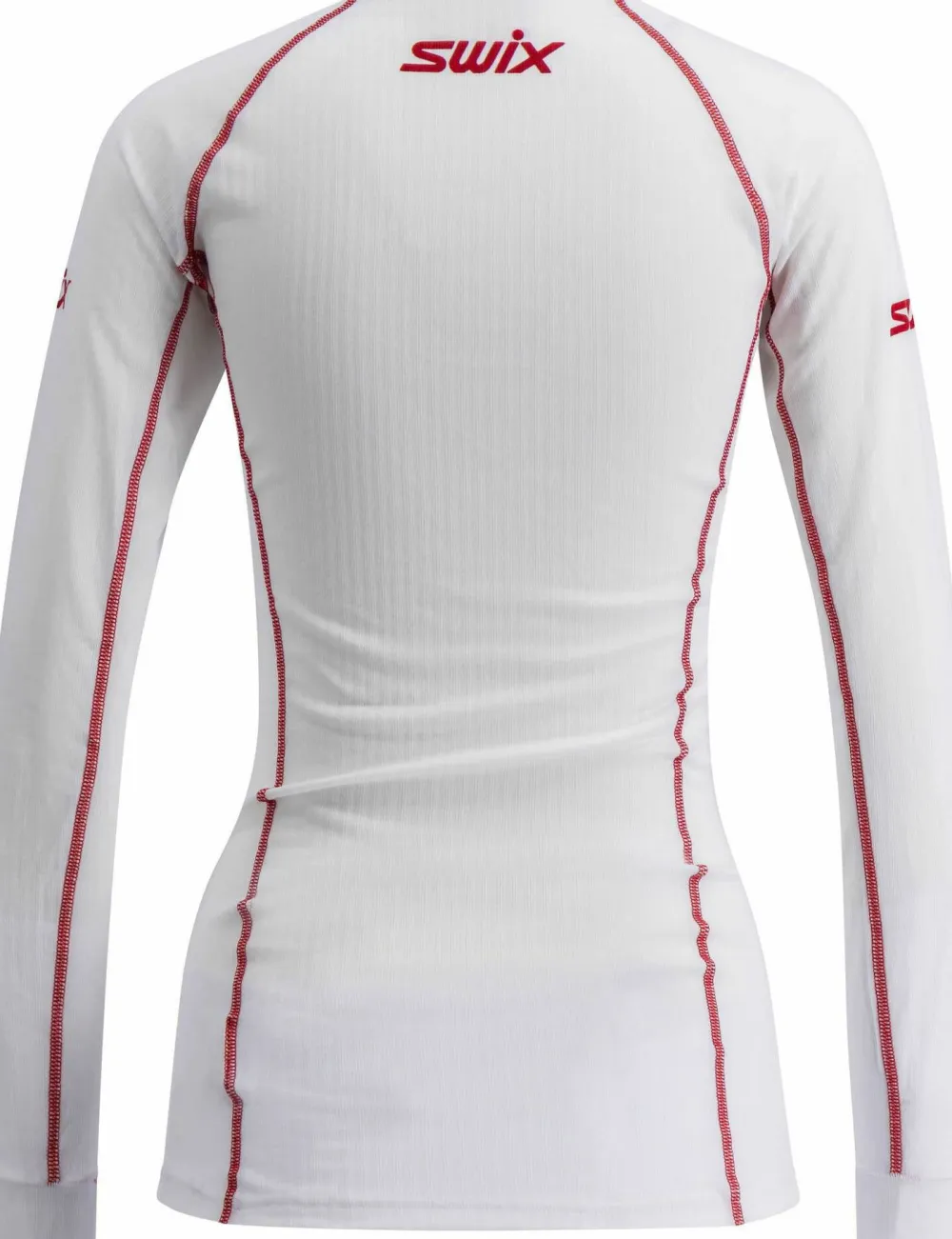 Clearance Women's RaceX Classic Long Sleeve Bright White/ Red Skidåkning