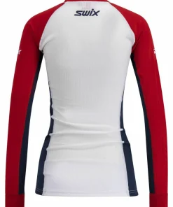 Swix Women's RaceX Classic Long Sleeve Red/Bright White Swix Red/Bright White Clearance
