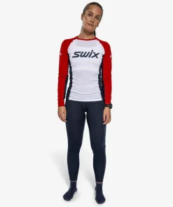 Swix Women's RaceX Classic Long Sleeve Swix Red/Bright White