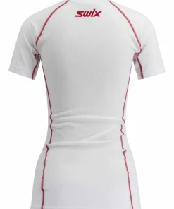 Online Women's Racex Classic Short Sleeve Bright White/ Red Underställ Dam
