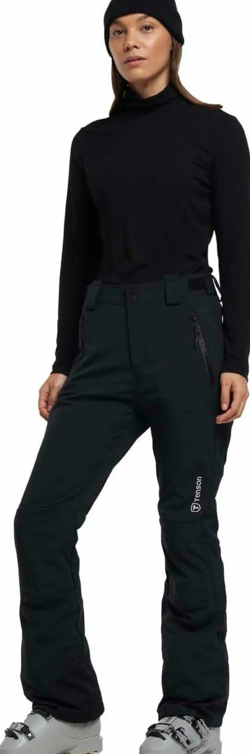 Tenson Women's Patricia Softshell Ski Pants Black New
