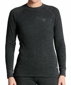 Termo Women's Wool Round Neck Ls Grey Melange