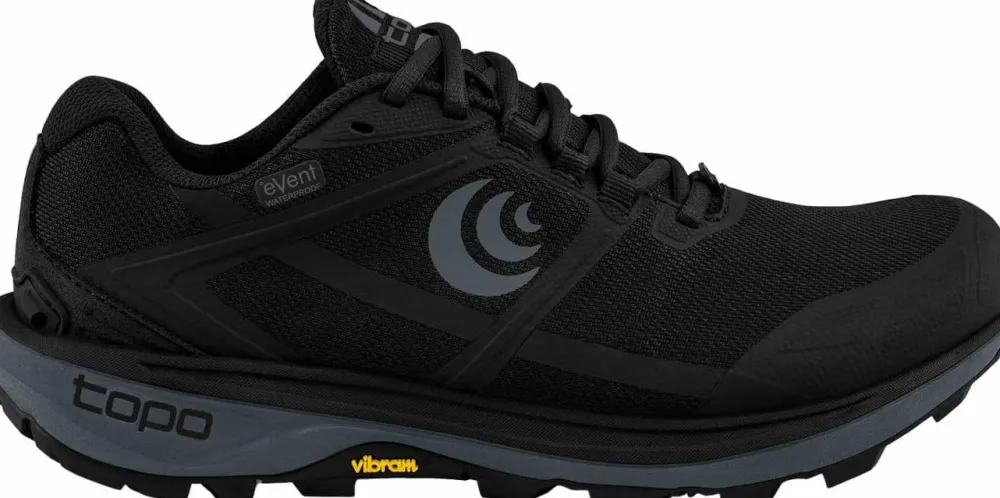 Topo Athletic Men's Terraventure 4 Waterproof Black/Charcoal Best