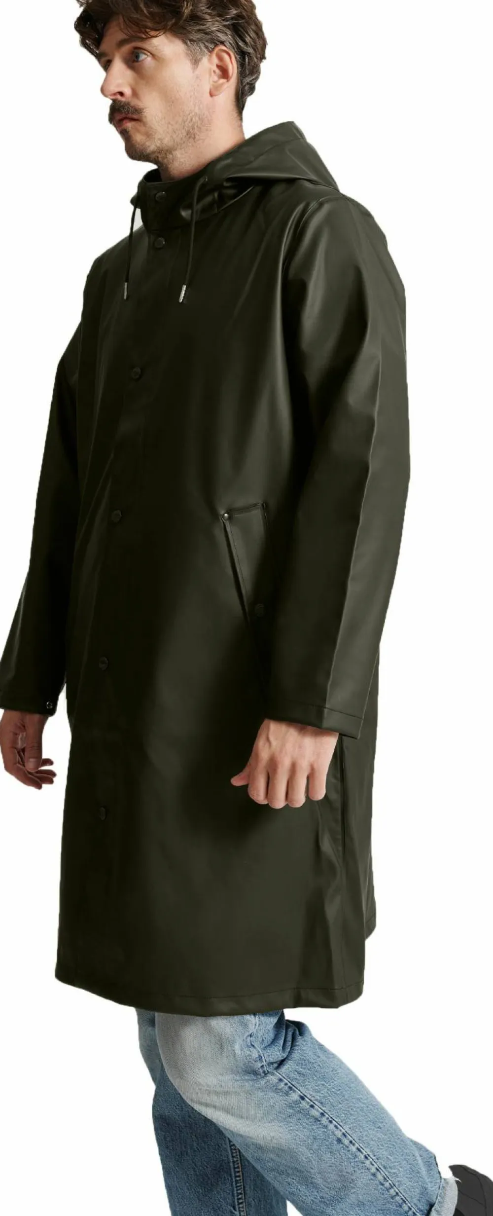 Hot Men's Wings Long Rain Jacket Regnkläder Herr