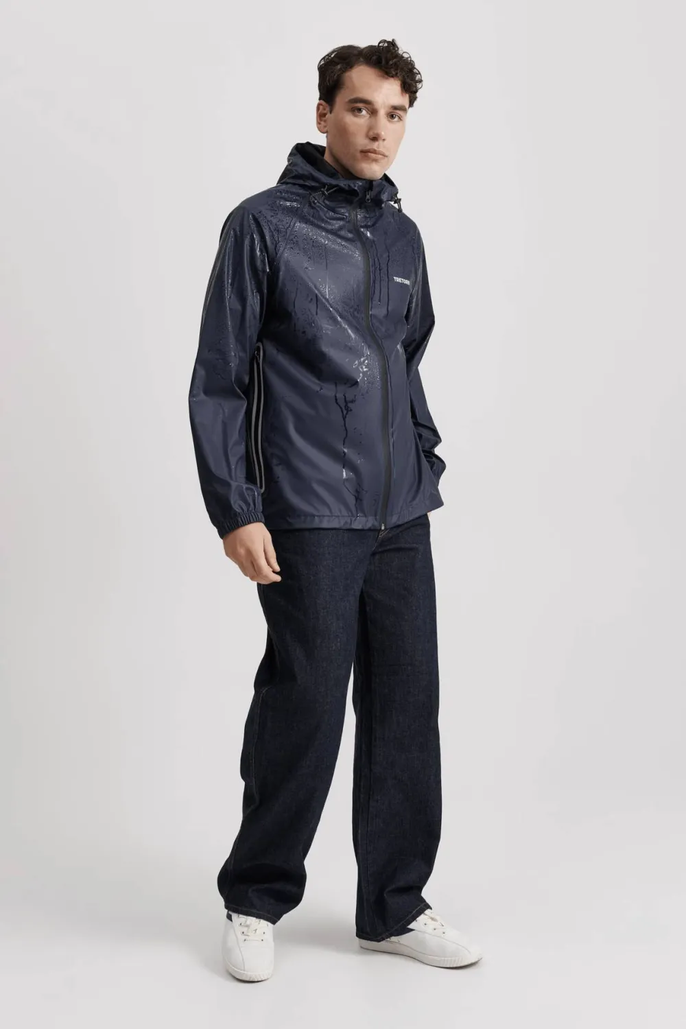 Tretorn Unisex Packable Rainbreaker Set Navy Blaze Clearance