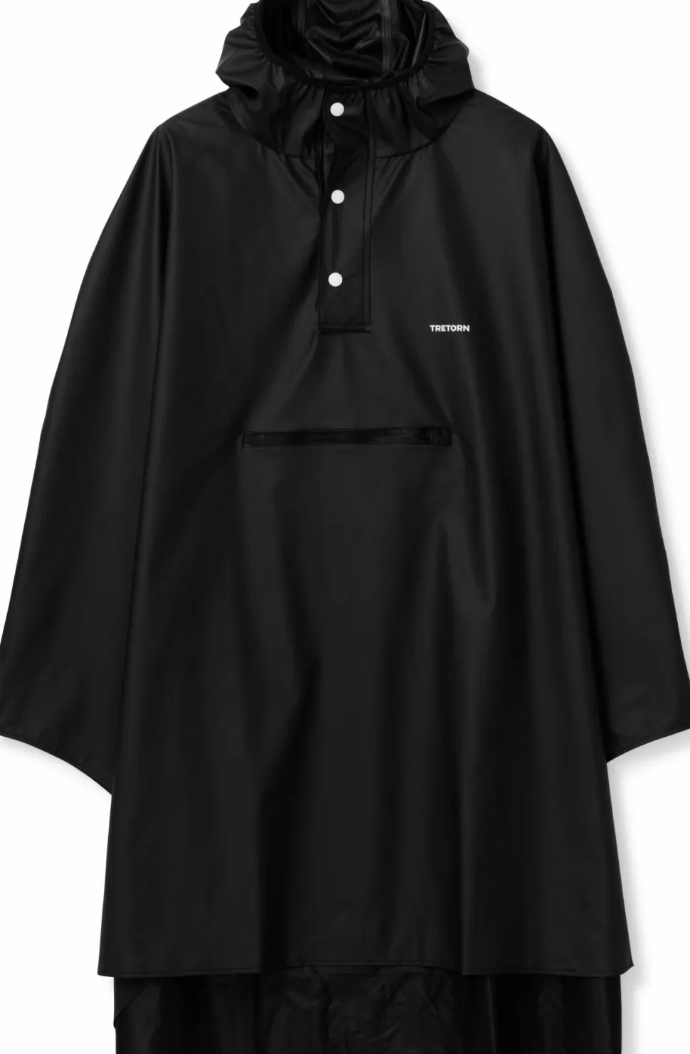 Tretorn Unisex PU Light Rainponcho Jet Black