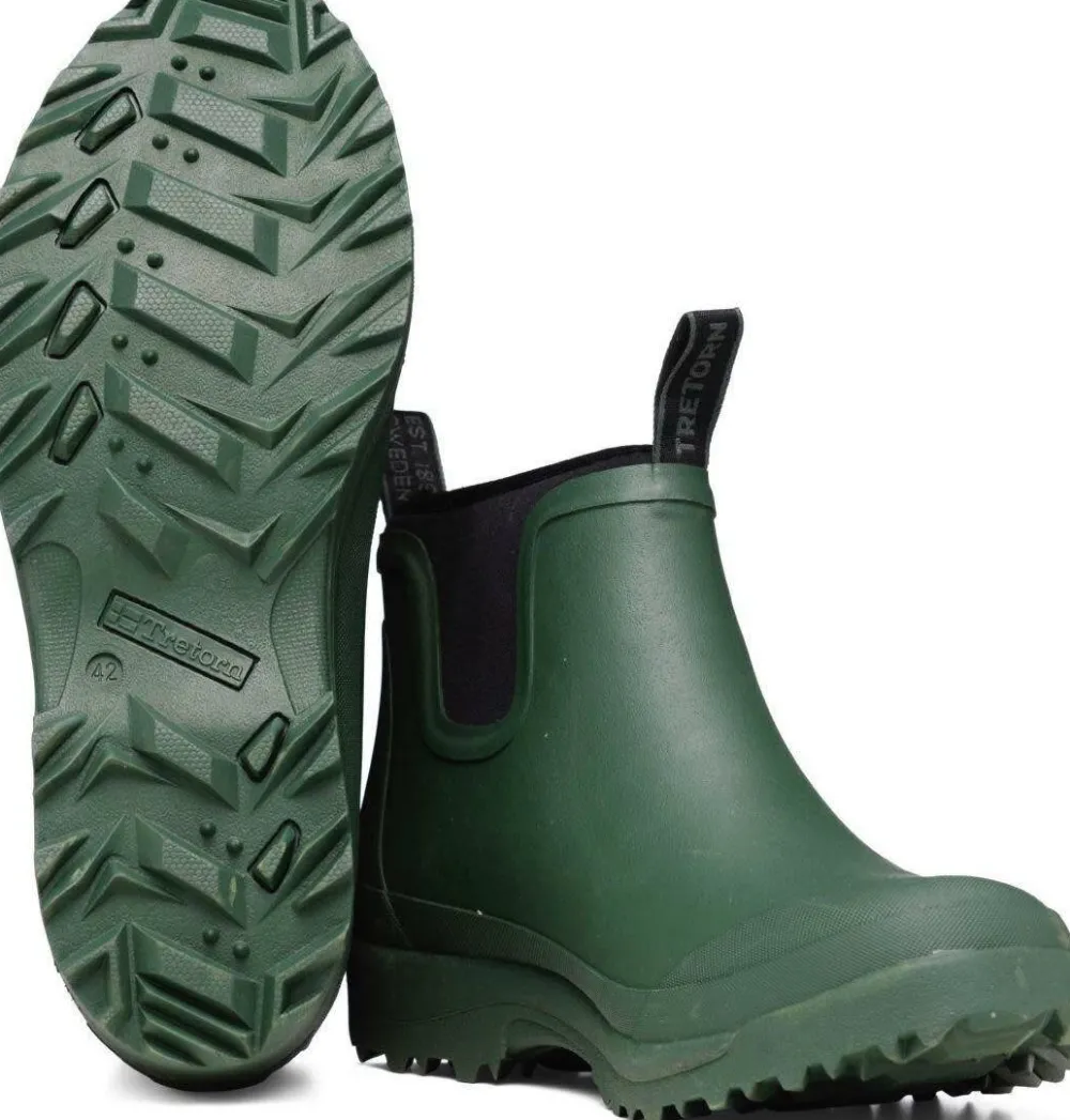 Clearance Unisex Terräng Low Neo Green/Green Gummistövlar Dam