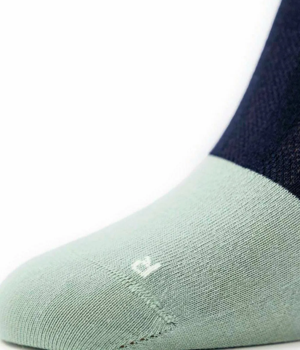 Ulvang Hero Thin Crew Sock Navy Blue/Granite Green Sale