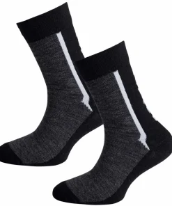 Ulvang Juniors' Ultra 2-pack Charcoal Melange/Black Hot