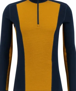 Ulvang Men's Peak Map Half Zip Baselayer Navy Blue/Cathay Spice