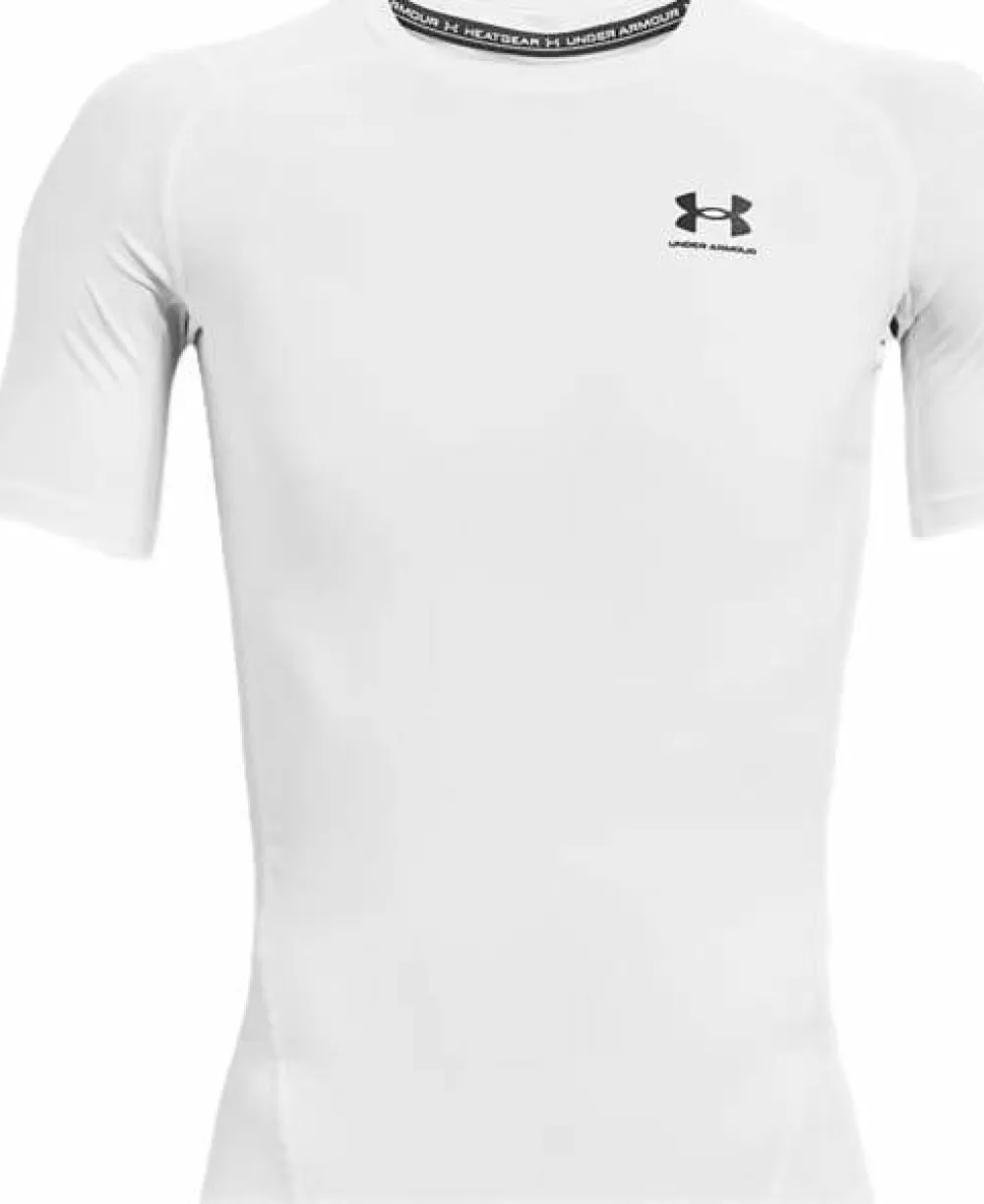 Under Armour Men's Ua Hg Armour Comp SS White Discount