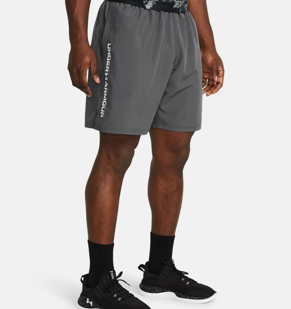 Under Armour Men's UA Tech Woven Wordmark Shorts Castlerock Castlerock/White Online