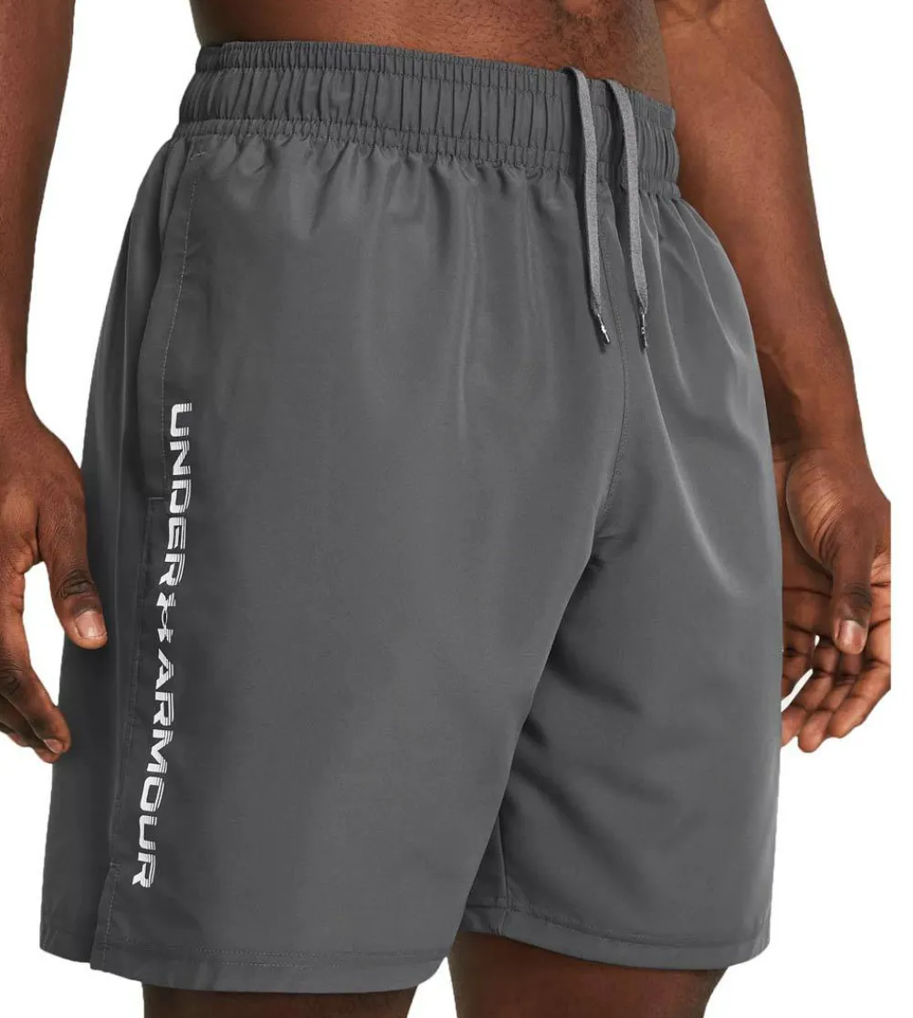 Under Armour Men's UA Tech Woven Wordmark Shorts Castlerock Castlerock/White Online