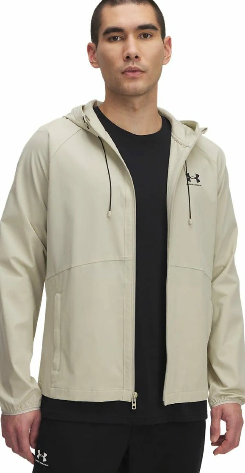 Under Armour Men's Ua Vibe Woven Jacket Khaki Base New