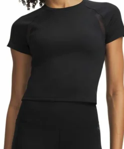 Under Armour Women's Motion Mesh Short Sleve Black
