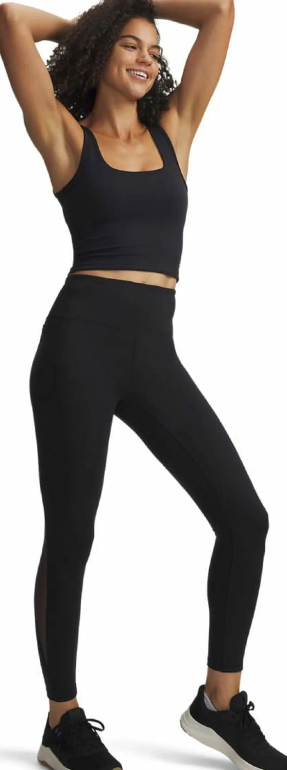 Under Armour Women's Motion Mesh Ankle Legging Black