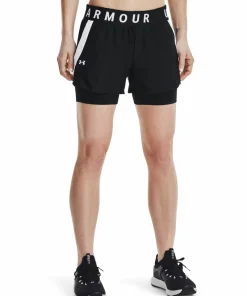 Under Armour Women's Play Up 2-in-1 Shorts Black Hot