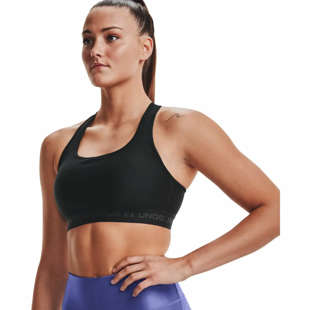 Hot Women's UA Crossback Mid Bra //Jetgray Sport-Bh:Ar