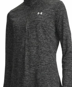 Under Armour Women's UA Tech™ Twist ½ Zip Black Sale