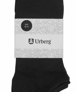 Urberg Bamboo Shaftless Sock 3-Pack Black Beauty